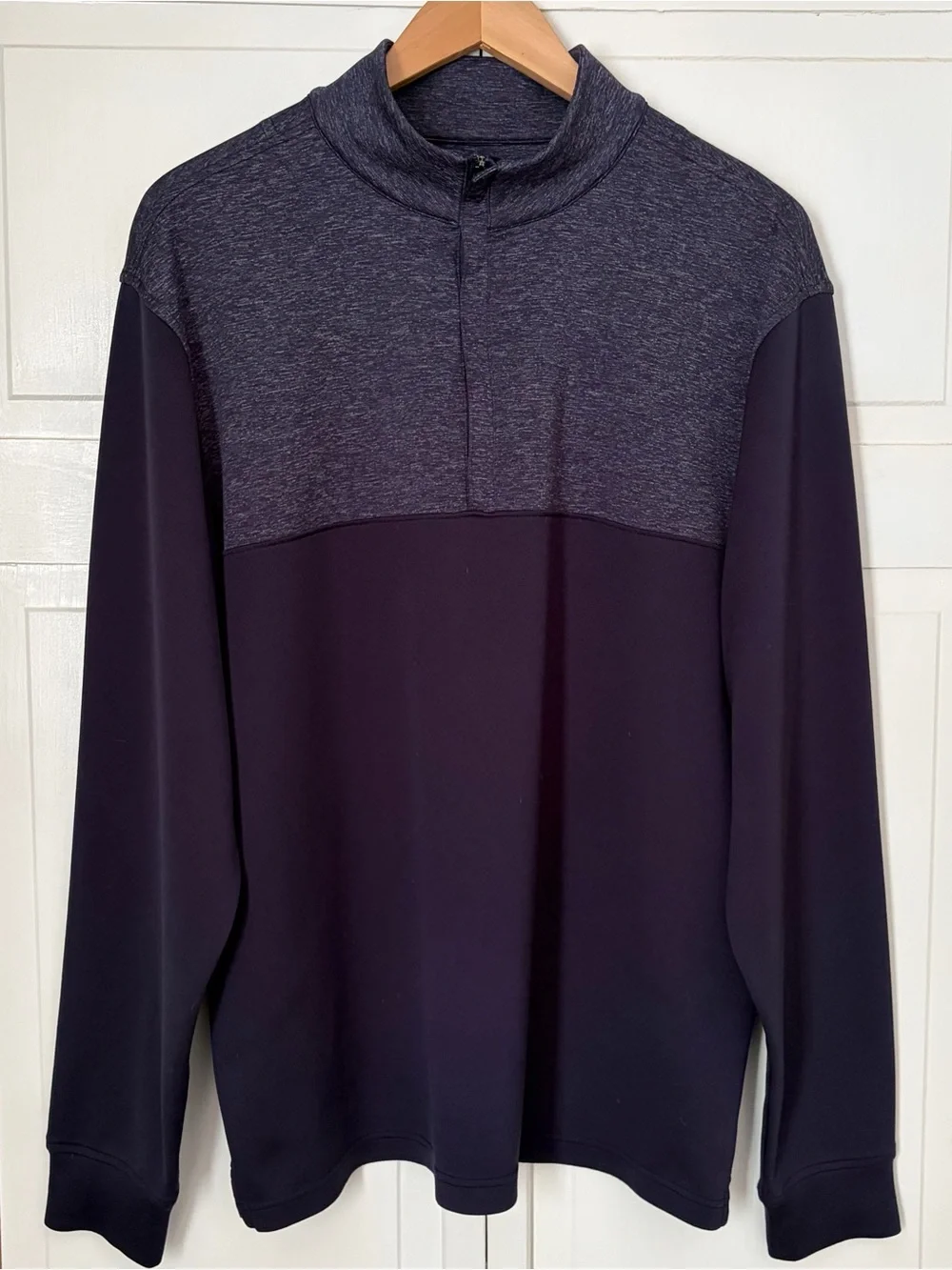 Footjoy Men’s Size L Long Sleeve 1/4 Zip Mock Neck Pullover Performance Sweater